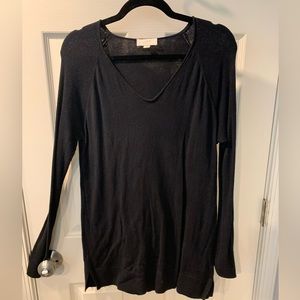 Black Tunic Sweater size L
